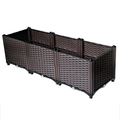 Hộp nhựa trồng cây chống chịu thời tiết trên bánh