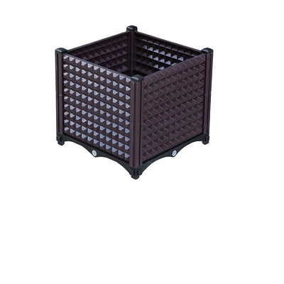 Hộp trồng cây nhựa vuông lớn PP hiện đại trang trí cho ban công