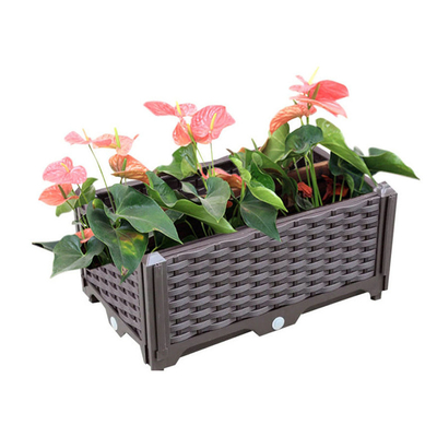 Nhà sản xuất hộp trồng rau nhựa đa năng sân vườn trên mái ban công hộp trồng rau ngoài trời kết hợp flo