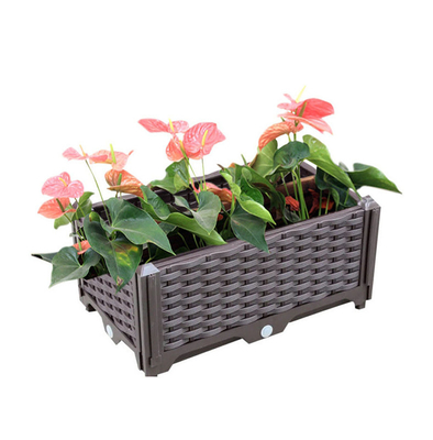 Hành lang bằng nhựa Nâng cao Hộp trồng cây Giường Chiều dài 80cm Thân thiện với môi trường