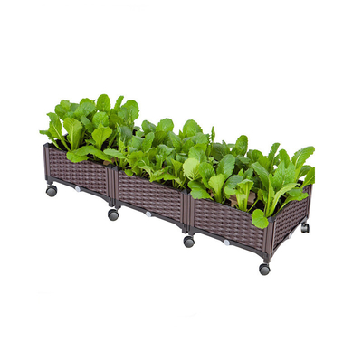 SGS Chứng nhận SGS Máy trồng cây bằng nhựa trong vườn đô thị trên bánh xe Chống cháy dễ lắp ráp