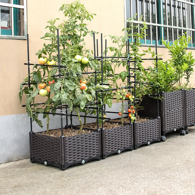 Hộp nhựa vườn hai lớp cao 71cm Hộp nhựa trồng cây ngoài trời