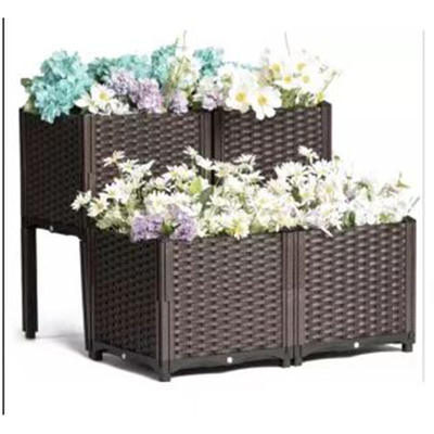 Hộp trồng rau và hoa trên cao bằng nhựa OEM được chấp nhận