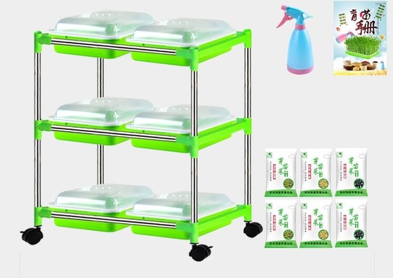 Khay ươm cây nhiều lớp Giá đỡ Khay thủy canh Microgreen Có thể phân hủy sinh học