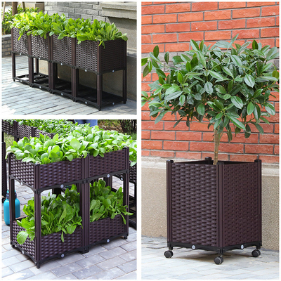 Hộp trồng hoa hộp nhựa dài 120cm