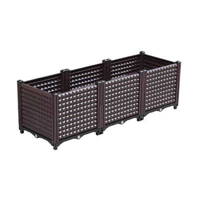 Logo Máy trồng cây nhựa lớn màu đen tùy chỉnh trên bánh xe Chiều dài 120cm
