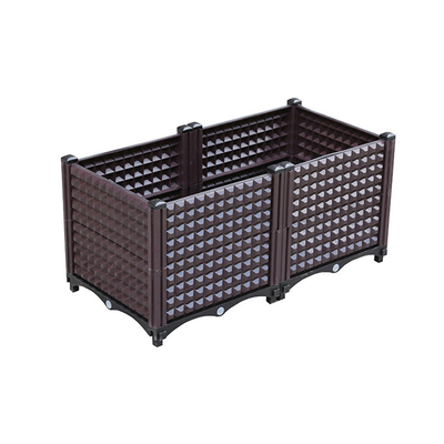 Logo Máy trồng cây nhựa lớn màu đen tùy chỉnh trên bánh xe Chiều dài 120cm