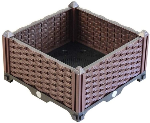 Hộp trồng cây bằng nhựa nâng cao ở sân sau Chống nắng