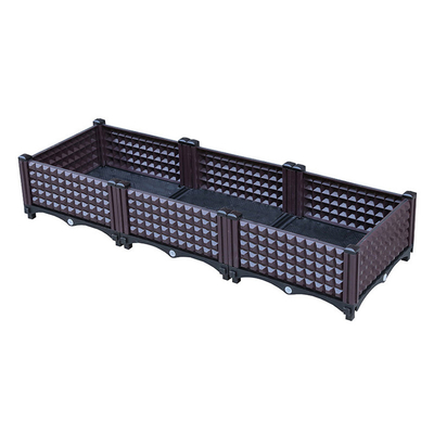 Thiết kế mây nhựa Hộp trồng cây trang trí ngoài trời 40 * 40 * 26CM