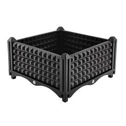 Thiết kế mây nhựa Hộp trồng cây trang trí ngoài trời 40 * 40 * 26CM