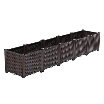 Hộp nhựa trồng cây chống chịu thời tiết trên bánh