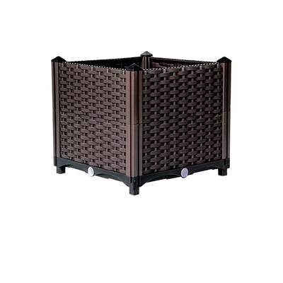 Hộp trồng cây nhựa vuông lớn PP hiện đại trang trí cho ban công