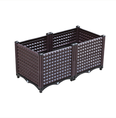 Hộp nhựa trồng cây thương mại SGS Chống chịu thời tiết Cài đặt đơn giản