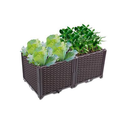 Logo Hộp đựng hoa bằng nhựa tùy chỉnh Hộp nhựa trồng rau lớn Cao 37cm