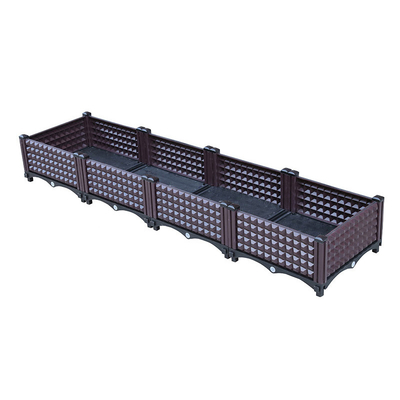 Tự tưới nước Sân vườn Hộp trồng cây hình chữ nhật bằng nhựa lớn Bằng chứng côn trùng