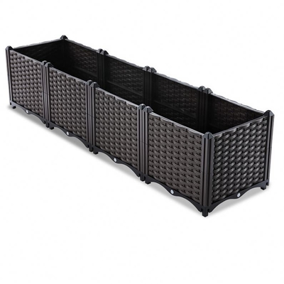 nhà sản xuất chậu hoa Chất lượng cao vườn trồng hoa hộp hình chữ nhật bồn hoa hộp trồng rau