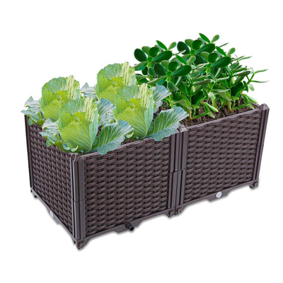 2 cái hộp nhựa Polypropylene nâng cao Hộp trồng cây để bảo vệ sân vườn