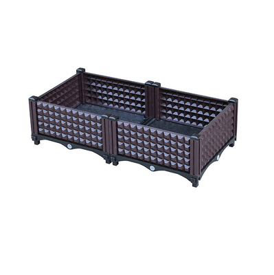 Chậu nhựa trồng rau hình chữ nhật chống nắng chống lão hóa được sử dụng rộng rãi trong gia đình làm vườn trồng ban công hộp trồng cây