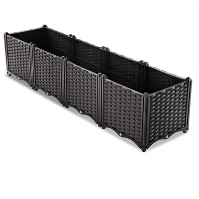 Hộp trồng cây làm vườn bằng nhựa dệt tay