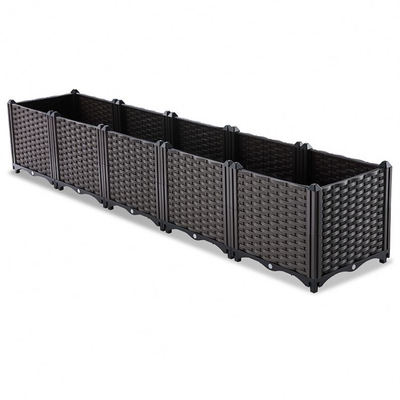 Hộp trồng cây làm vườn bằng nhựa dệt tay
