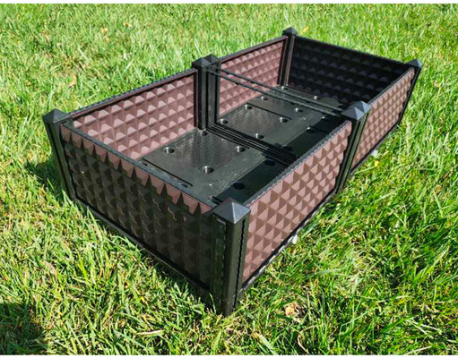 Hộp nhựa đường phố 80cm Hộp trồng hoa bằng nhựa Nâng cao giường hoa có lỗ thoát nước