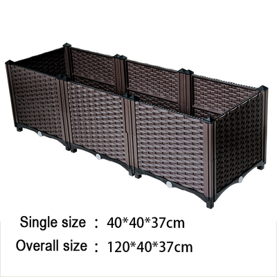 Hộp nhựa trồng rau ngoài trời Cao 37cm Chống cháy