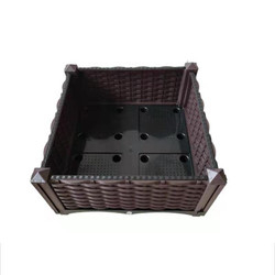 Hộp trồng cây bằng nhựa 50 * 50 * 27CM trên chân