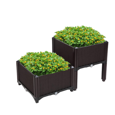 Chiều dài 120cm Hộp trồng cây hình chữ nhật bằng nhựa PP lớn có chân