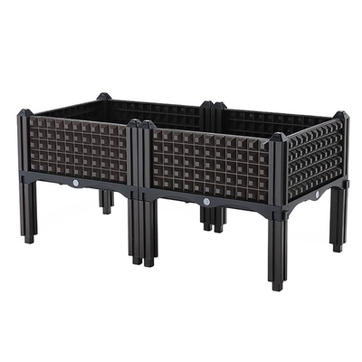 Chiều dài 120cm Hộp trồng cây hình chữ nhật bằng nhựa PP lớn có chân