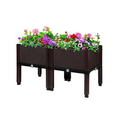 Người trồng vườn trong nhà ngoài trời tùy chỉnh bằng nhựa trồng trên chân Chất chống đông