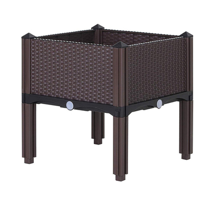 Người trồng rau bằng nhựa Polypropylene trên chân / Giường nhựa trong vườn được nâng lên trên chân