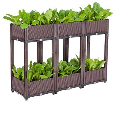 Hộp nhựa vườn hai lớp cao 71cm Hộp nhựa trồng cây ngoài trời