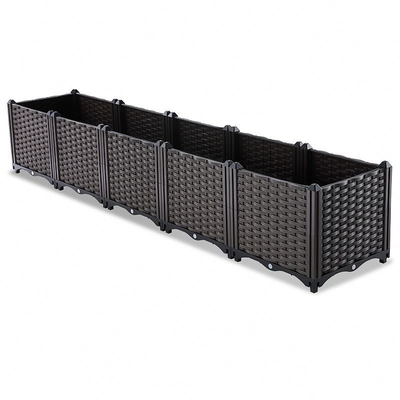 Nhà hàng Sân vườn bằng nhựa Hộp trồng cây 160 * 40 * 37cm Logo tùy chỉnh