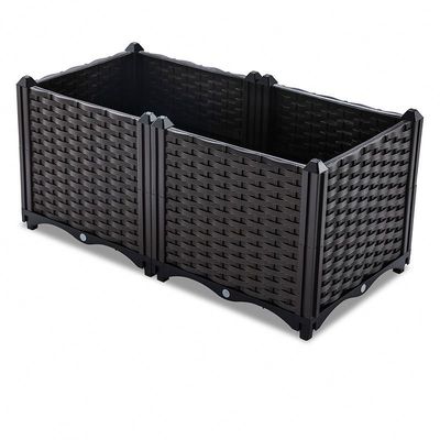 Nhà hàng Sân vườn bằng nhựa Hộp trồng cây 160 * 40 * 37cm Logo tùy chỉnh
