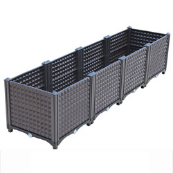 Nhà hàng Sân vườn bằng nhựa Hộp trồng cây 160 * 40 * 37cm Logo tùy chỉnh