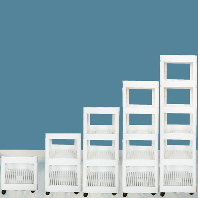 Giỏ nhựa cán có độ bền cao Bộ tổ chức giá đỡ bằng nhựa linh hoạt