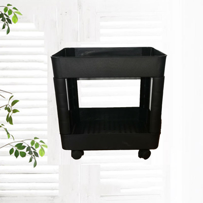 Kệ nhiều lớp Xe đẩy lưu trữ bằng nhựa siêu mỏng Chống nén