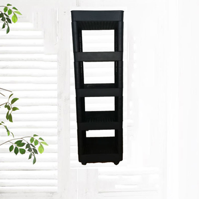 Kệ di động bằng nhựa đa năng gia đình Xe đẩy lưu trữ nhà bếp bốn bánh