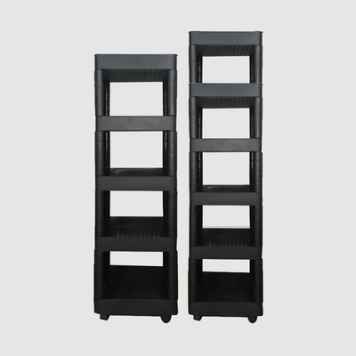Dễ dàng lắp ráp Xe đẩy lưu trữ bằng nhựa nhà bếp nhiều lớp Bốn bánh