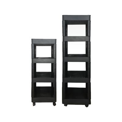 Dễ dàng lắp ráp Xe đẩy lưu trữ bằng nhựa nhà bếp nhiều lớp Bốn bánh